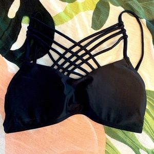 Shein Crisscrossed Bikini Top Size Small